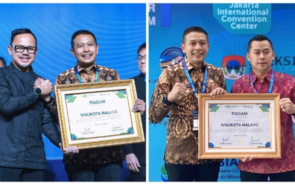 Thumbnail Berita - Sukses Mentransformasi Tugu Tirta, Wali Kota Malang Raih Penghargaan Nasional IWWEF 2025