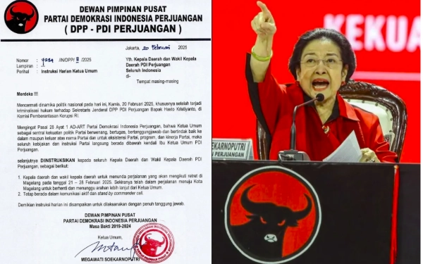 Thumbnail Berita - Hasto Ditangkap KPK, Megawati Instruksikan Seluruh Kepala Daerah dari PDIP Tunda Keberangkatan Retret