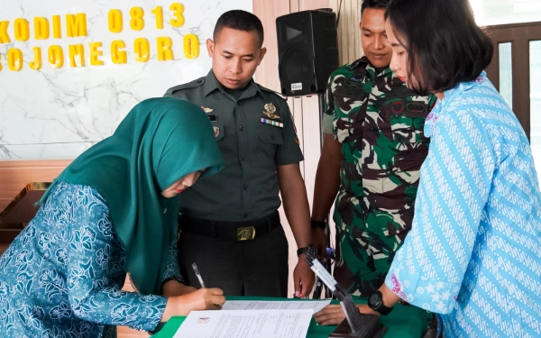 Thumbnail Berita - Kodim Bojonegoro Gelar MoU, Dukung Program Makan Sehat Bergizi Bagi Ibu Hamil dan Balita