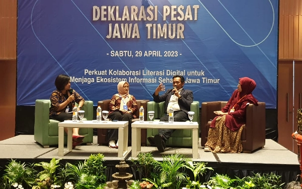 Thumbnail Tangkal Hoaks di Tahun Politik, MAFINDO Deklarasikan Paguyuban Ekosistem Informasi Sehat (PESAT) Jatim