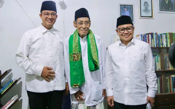 Potret Silaturahmi Anies Baswedan dan Muhaimin Iskandar dengan Ulama di Sumenep Madura