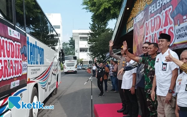 275 Warga Antusias Ikuti Mudik Gratis yang Digelar Dishub Kabupaten Malang