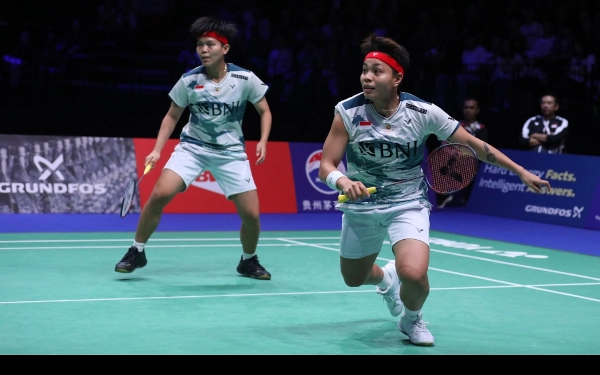 Apriyani/Fadia Tumbang di Final Kejuaraan Dunia Badminton 2023