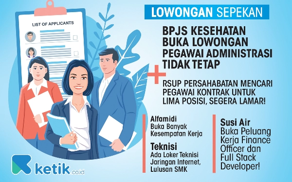 5 Lowongan Kerja Menarik Pekan Ini: Ada Kesempatan Jadi Pegawai BPJS Kesehatan