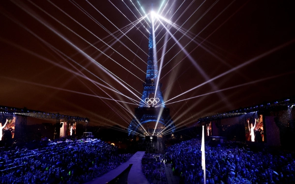 Bienvenue à Paris, Opening Ceremony Olimpiade Paris 2024 Diwarnai Hujan Lebat