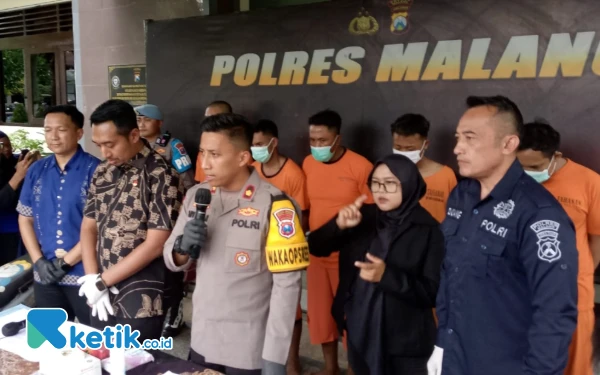 Thumbnail Berita - Polres Malang Sikat 7 Pelaku Curanmor, Satu Tersangka Jerat Korbannya Lewat Michat