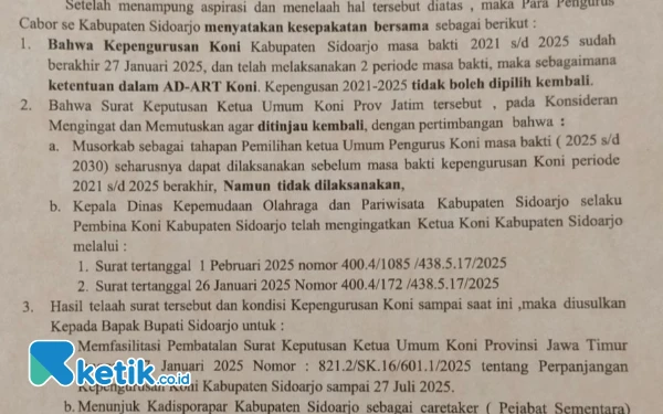 Thumbnail Berita - Komisi D DPRD Sidoarjo: Jangan Ganggu Mental Atlet Porprov dengan Persoalan KONI Sidoarjo