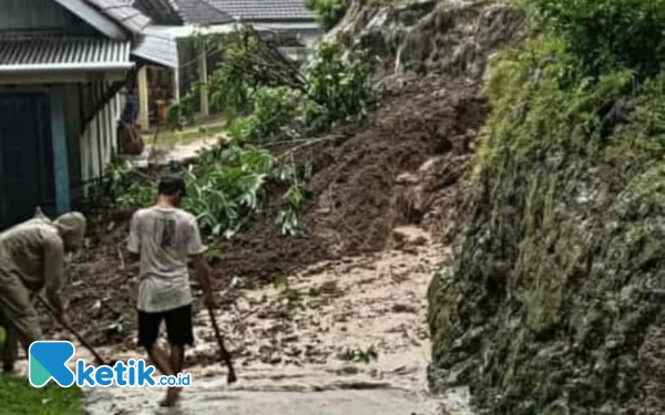 Thumbnail Berita - Longsor Rusak Jalan dan Rumah Warga, Ini Himbauan BPBD Pacitan