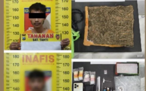 Thumbnail Polres Malang Tangkap 2 Pengedar 1 Kg Ganja dan Sabu di Bululawang