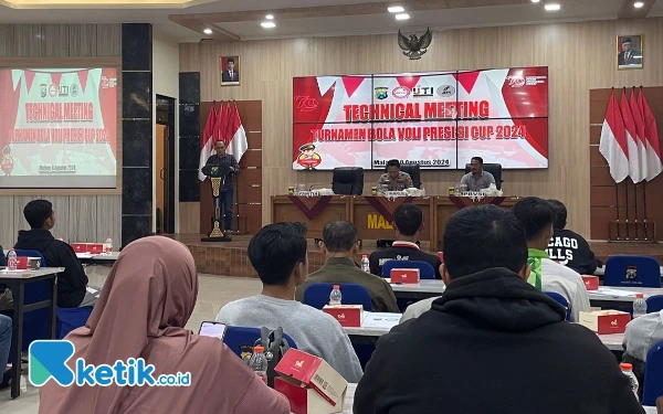 Meriahkan HUT ke-79 RI, Polres Malang Bersama Jurnalis Gelar Turnamen Voli se-Malang Raya