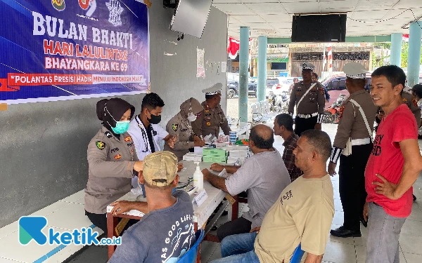 HUT Lalu Lintas, Kesehatan Sopir di Abdya Diperiksa