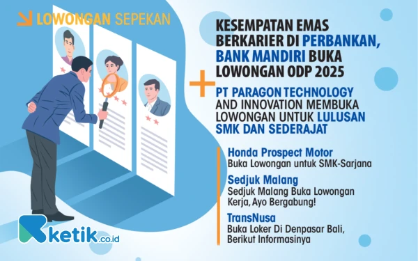 Thumbnail Berita - 5 Lowongan Kerja Sepekan: ODP Bank Mandiri hingga Airport Ticketing Staff TransNusa