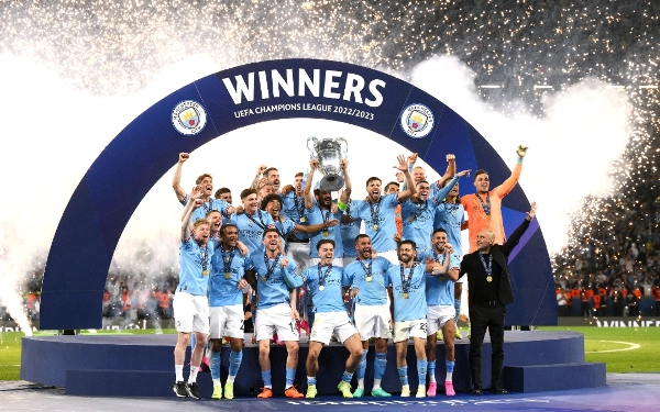 Thumbnail Berita - Manchester City Juara Liga Champions, Trofi Pertama, Lengkapi Treble, Samai MU